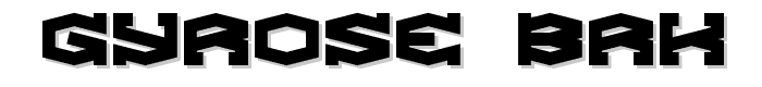 Gyrose BRK font